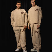 Beige original logo knitted bottoms