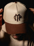 Cream Marco Pietro embroided trucker cap