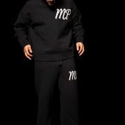Black Original logo knitted sweater