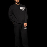 Black Original logo knitted sweater