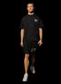 Black mens oversized original logo T-shirt