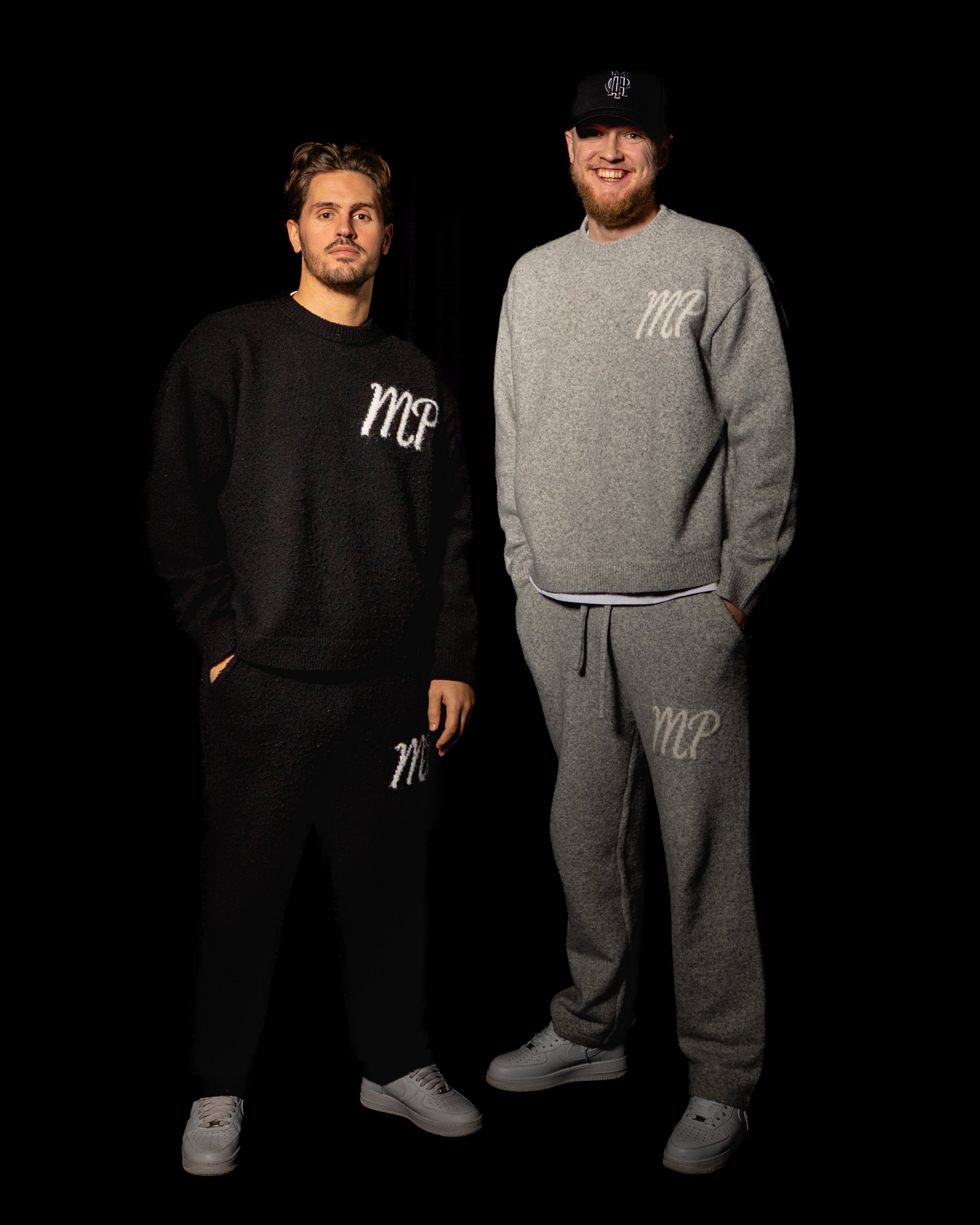 Grey original logo knitted bottoms