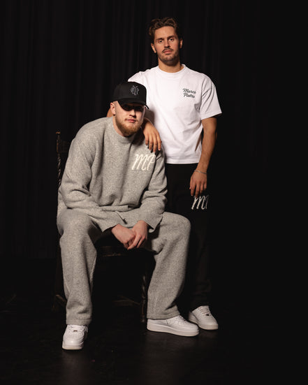 Grey original logo knitted bottoms