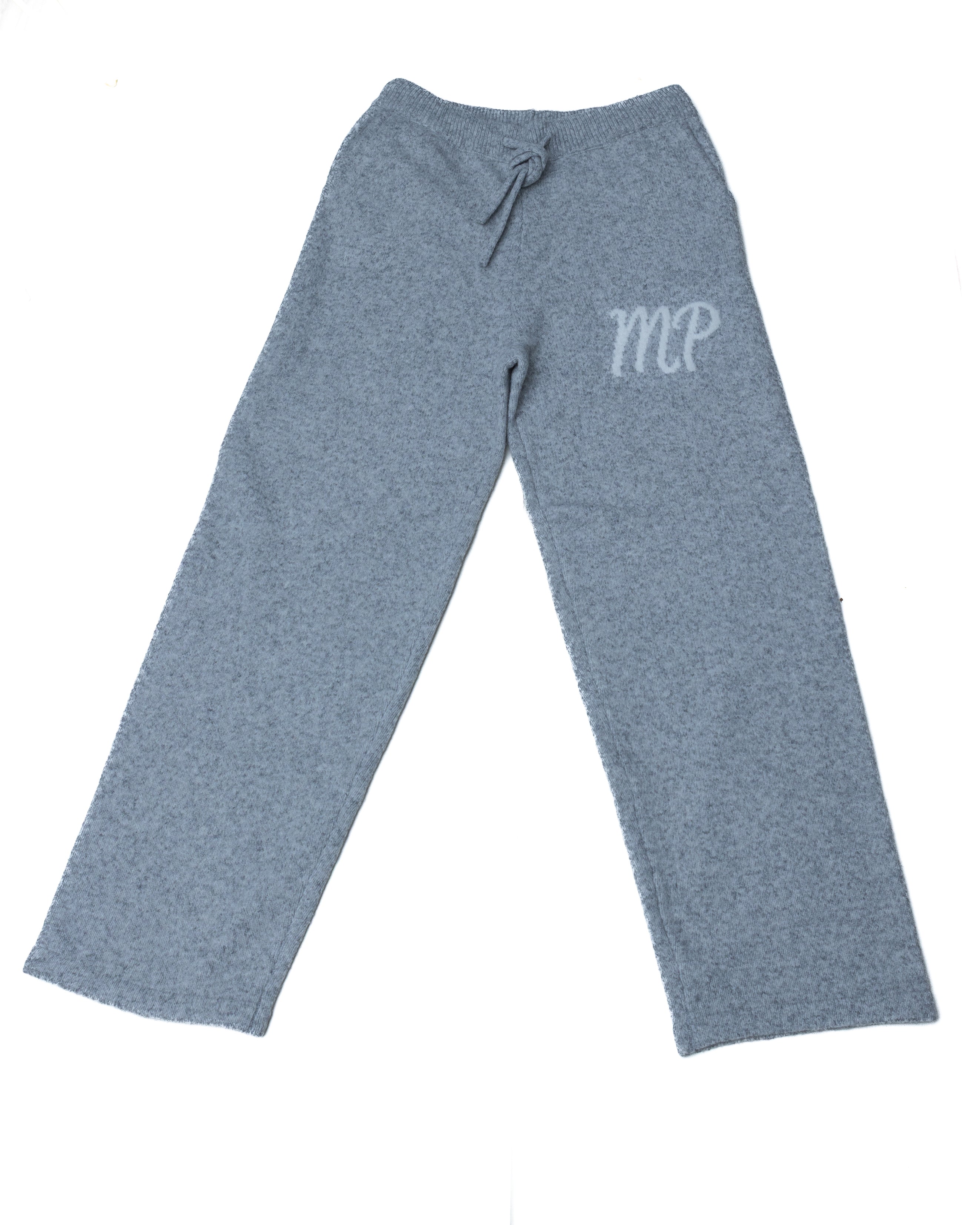 Grey original logo knitted bottoms