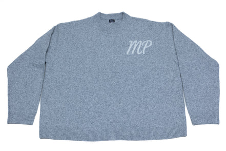 Grey Original logo knitted sweater