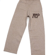 Beige original logo knitted bottoms
