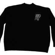 Black Original logo knitted sweater