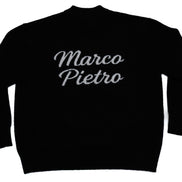 Black Original logo knitted sweater