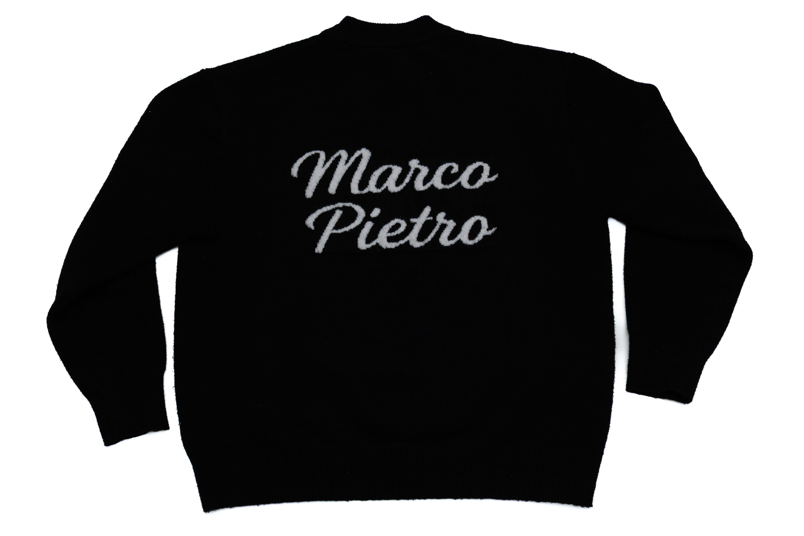 Black Original logo knitted sweater