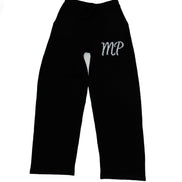 Black original logo knitted bottoms