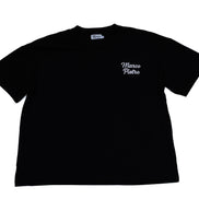 Black mens oversized original logo T-shirt