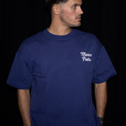 Navy mens oversized original logo T-shirt
