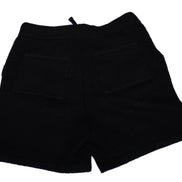 Black original logo knitted shorts