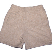 Beige original logo knitted shorts